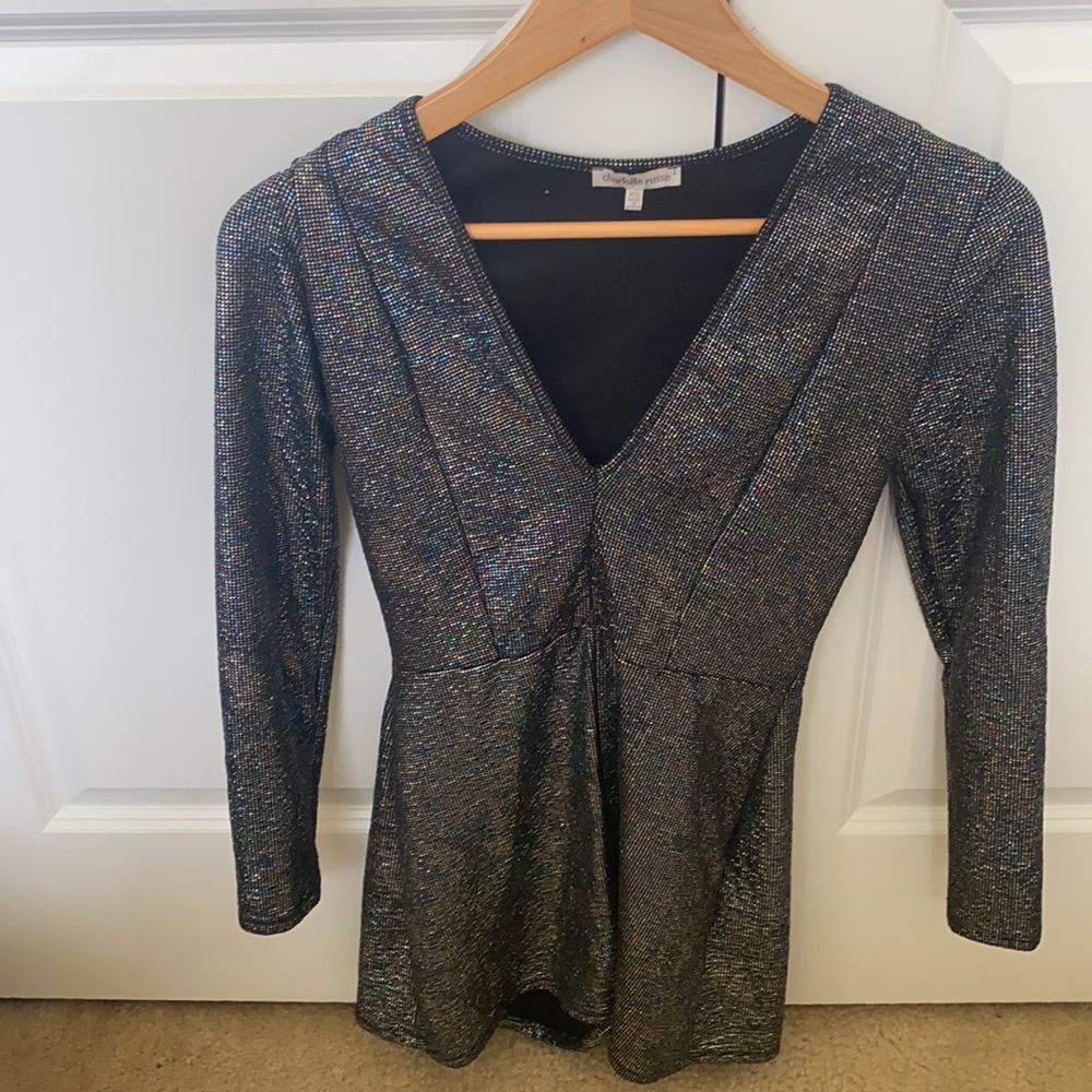 🎉2 for 20🎉 Shiny long sleeve romper